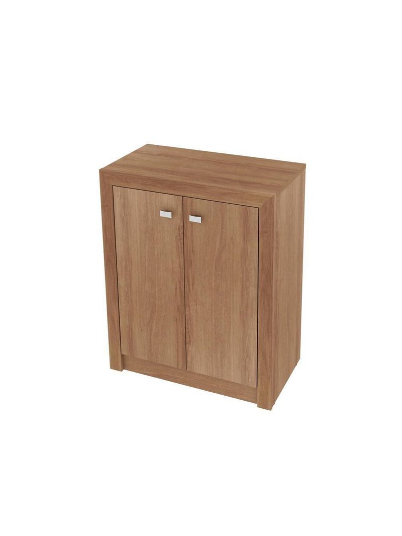 Balcão Escritório Com 2 Portas Multimóveis Cr25013 Amendoa