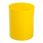 Kit 5 Cestos de Lixo para Escritório 13L em Polipropileno Preto Branco Amarelo Azul Higipack