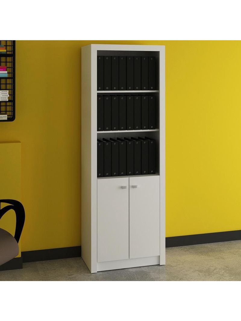 Armário Escritório Com 2 Portas Multimóveis Cr25020 Branco