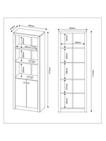 Armário Escritório Com 2 Portas Multimóveis Cr25020 Branco