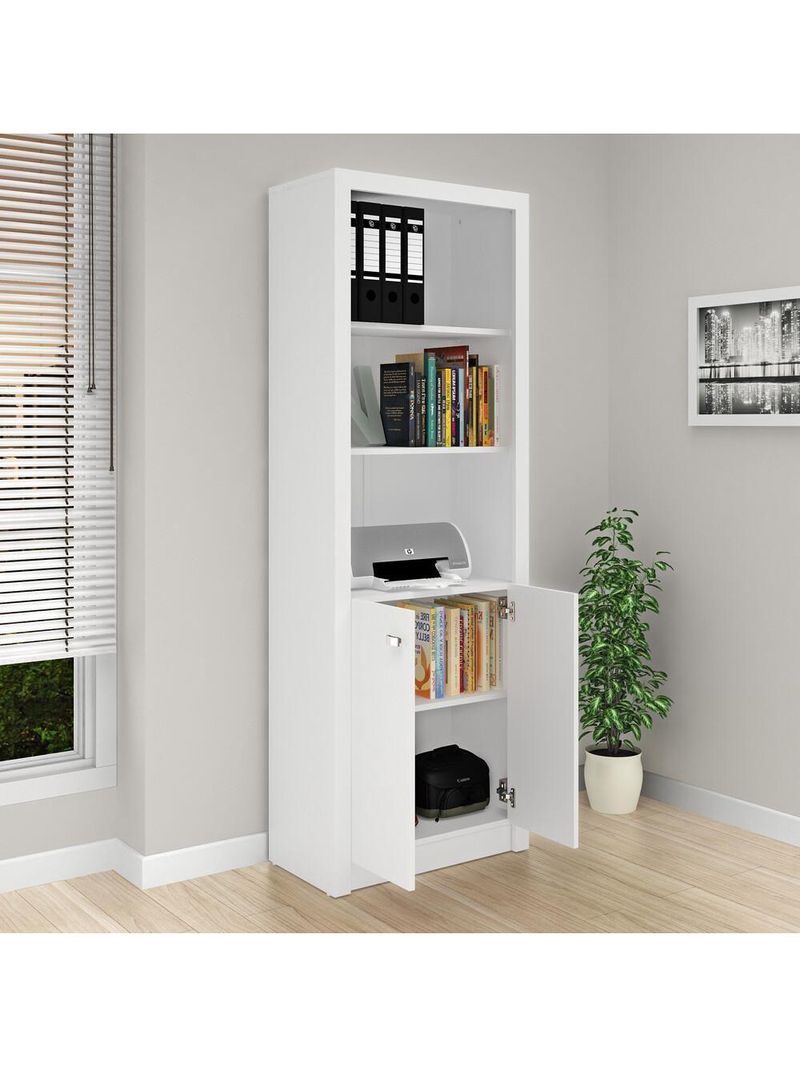 Armário Escritório Com 2 Portas Multimóveis Cr25020 Branco