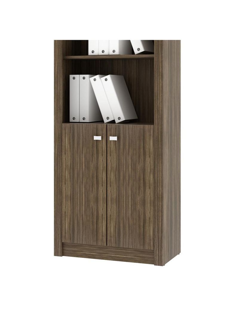 Armário Escritório Com 2 Portas Multimóveis Cr25020 Nogal
