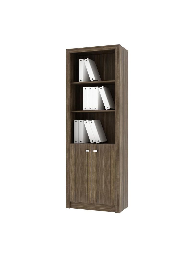 Armário Escritório Com 2 Portas Multimóveis Cr25020 Nogal