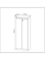 Armário Escritório 2 Portas Multimóveis Cr25048 Branco