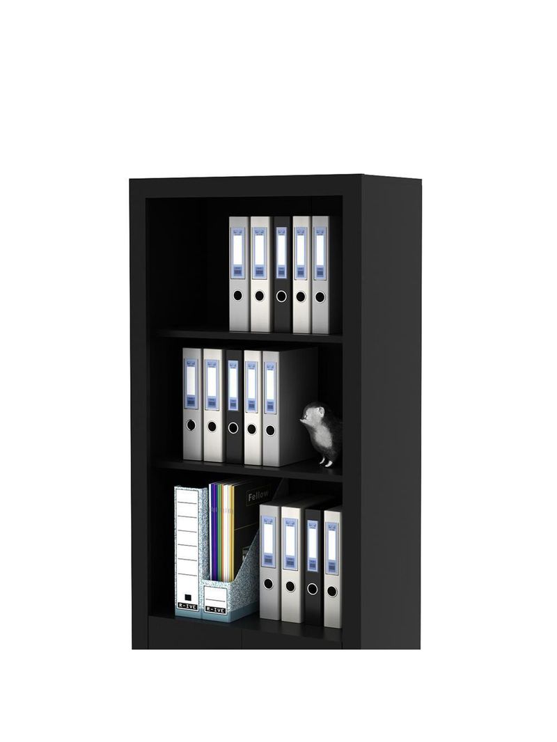 Armário Escritório Com 2 Portas Multimóveis Cr25020 Preto