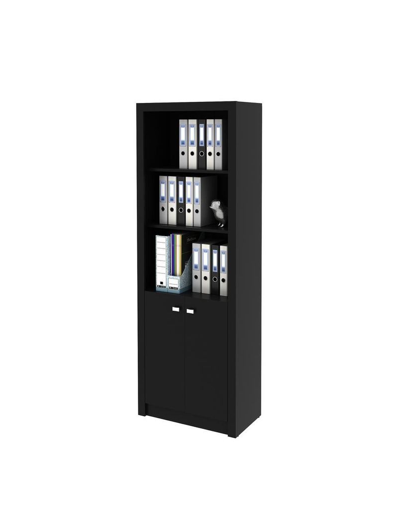 Armário Escritório Com 2 Portas Multimóveis Cr25020 Preto