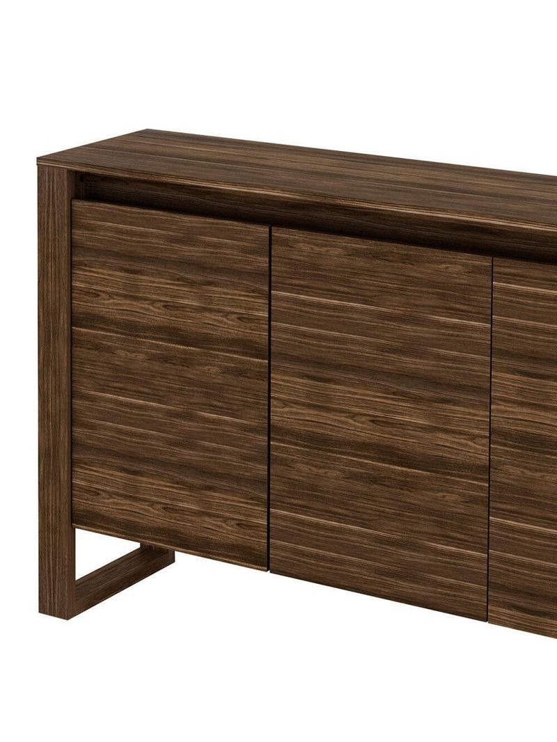 Balcão Escritório Com 3 Portas Multimóveis Cr25044 Nogal