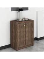 Balcão Escritório Com 2 Portas Multimóveis Cr25013 Nogal