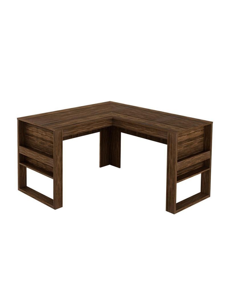 Mesa Escritório De Canto Multimóveis Vcr25042 Nogal Nogal