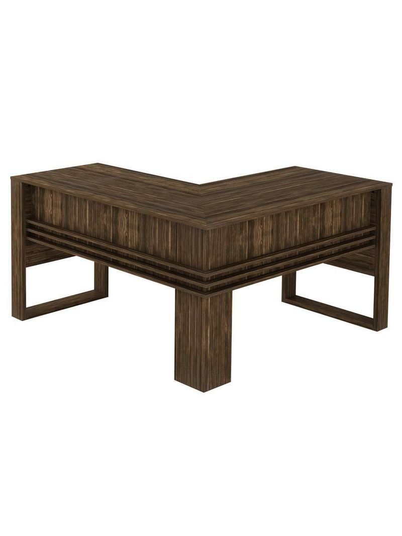 Mesa Escritório De Canto Multimóveis Vcr25042 Nogal Nogal