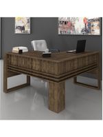 Mesa Escritório De Canto Multimóveis Vcr25042 Nogal Nogal