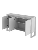 Balcão Escritório Com 3 Portas Multimóveis Cr25044 Branco