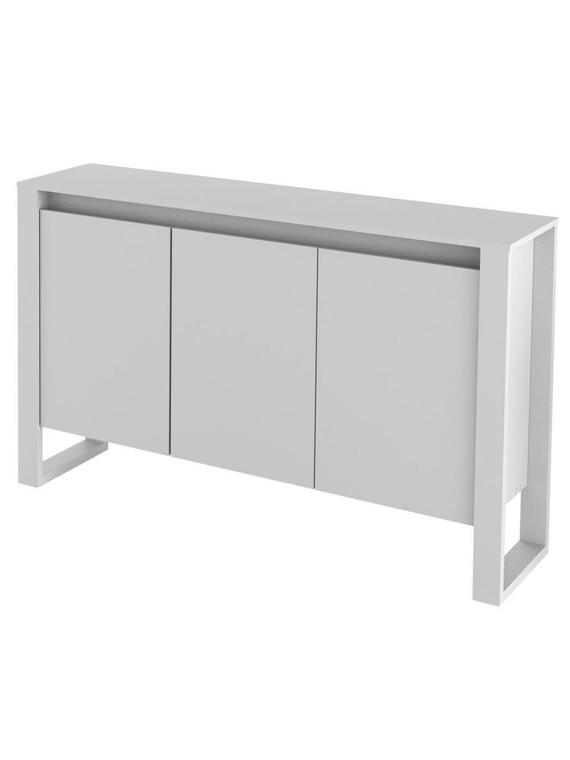 Balcão Escritório Com 3 Portas Multimóveis Cr25044 Branco