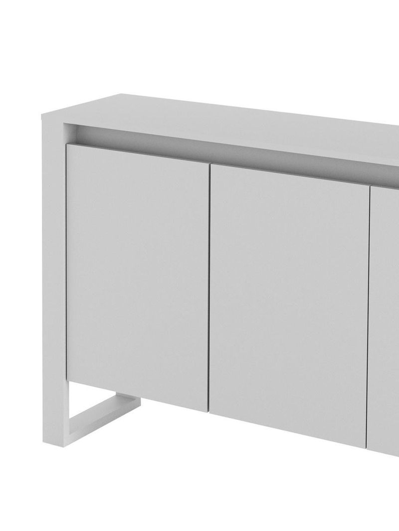 Balcão Escritório Com 3 Portas Multimóveis Cr25044 Branco