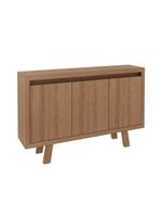 Balcão Escritório Com 3 Portas Multimóveis Cr25028 Amendoa