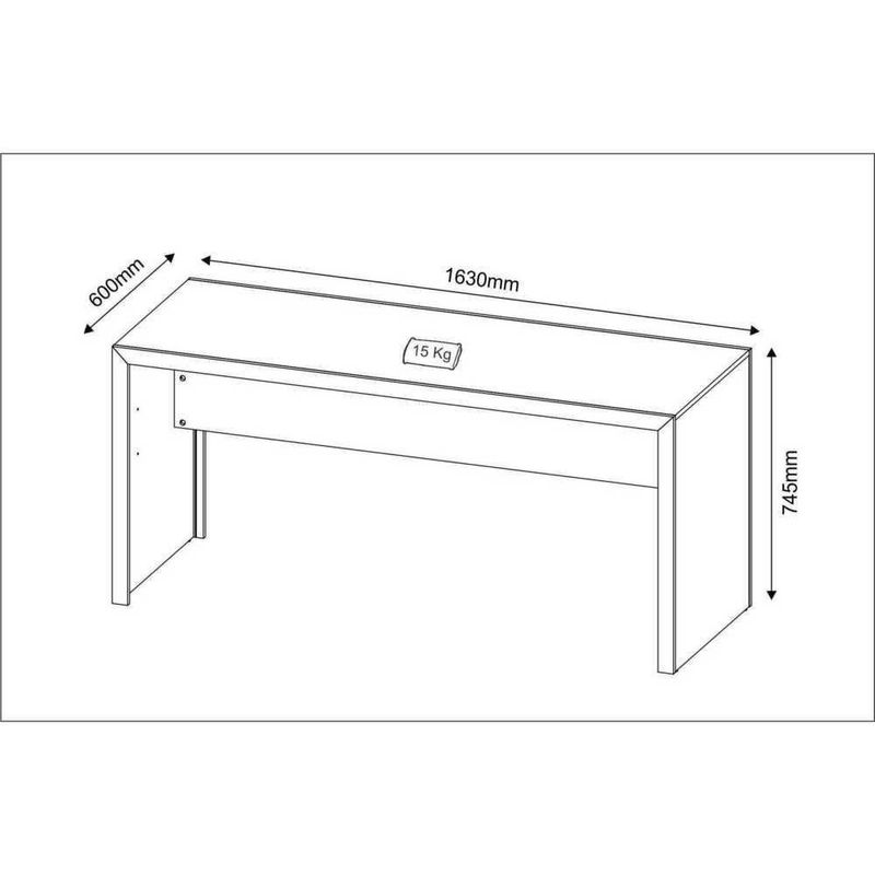 Escrivaninha/Mesa Escritório Multimóveis Vcr25019 Preto