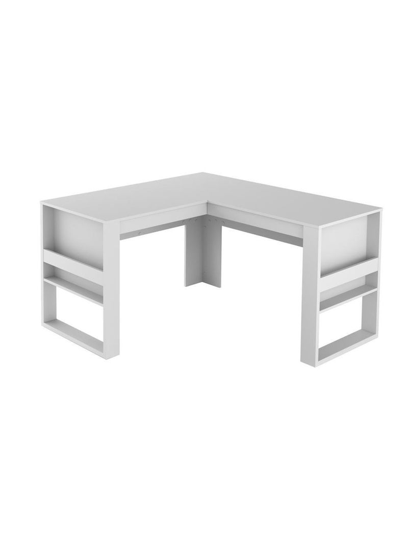 Mesa Escritório De Canto Multimóveis Vcr25042 Branco Branco