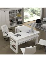 Mesa Escritório De Canto Multimóveis Vcr25042 Branco Branco