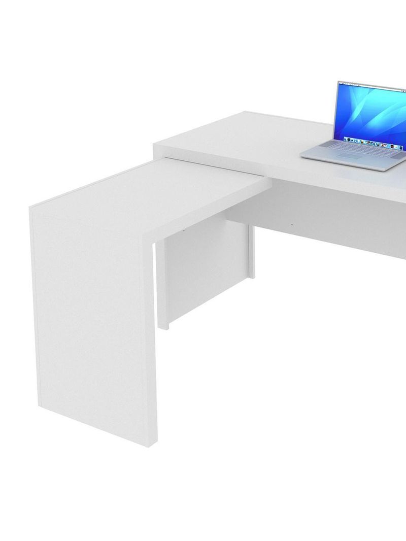 Mesa Escritório De Canto Multimóveis Vcr25016 Branco