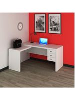 Mesa Escritório De Canto Multimóveis Vcr25016 Branco