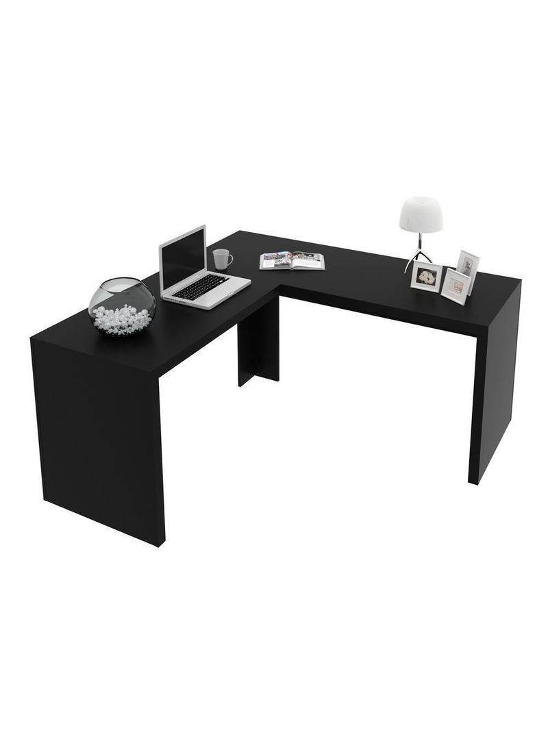 Mesa Escritório De Canto Multimóveis Vcr25024 Preto