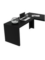 Mesa Escritório De Canto Multimóveis Vcr25024 Preto
