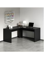 Mesa Escritório De Canto Multimóveis Vcr25024 Preto