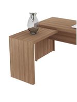 Mesa Escritório De Canto Multimóveis Vcr25016 Amêndoa