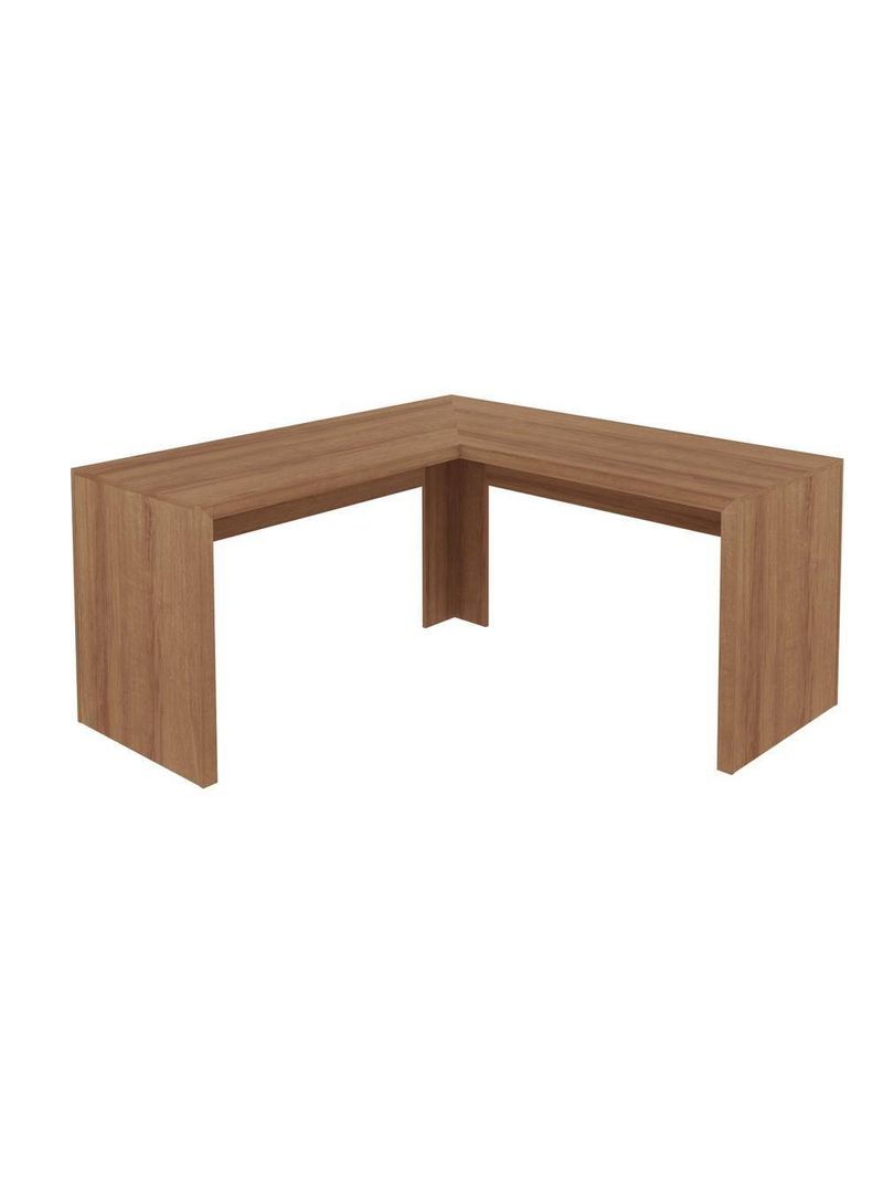 Mesa Escritório De Canto Multimóveis Vcr25024 Amêndoa