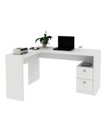 Mesa Escritório De Canto Com 2 Gavetas Multimóveis Vcr25032