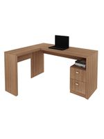 Mesa Escritório De Canto Com 2 Gavetas Multimóveis Vcr25032