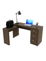 Mesa Escritório De Canto Multimóveis Vcr25011 Nogal