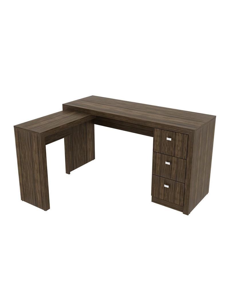 Mesa Escritório De Canto Multimóveis Vcr25011 Nogal