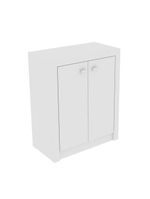 Balcão Escritório Com 2 Portas Multimóveis Vcr25013 Branco