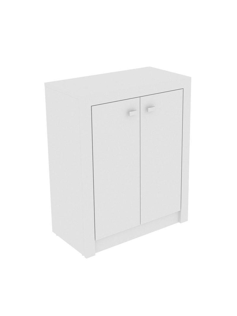 Balcão Escritório Com 2 Portas Multimóveis Vcr25013 Branco