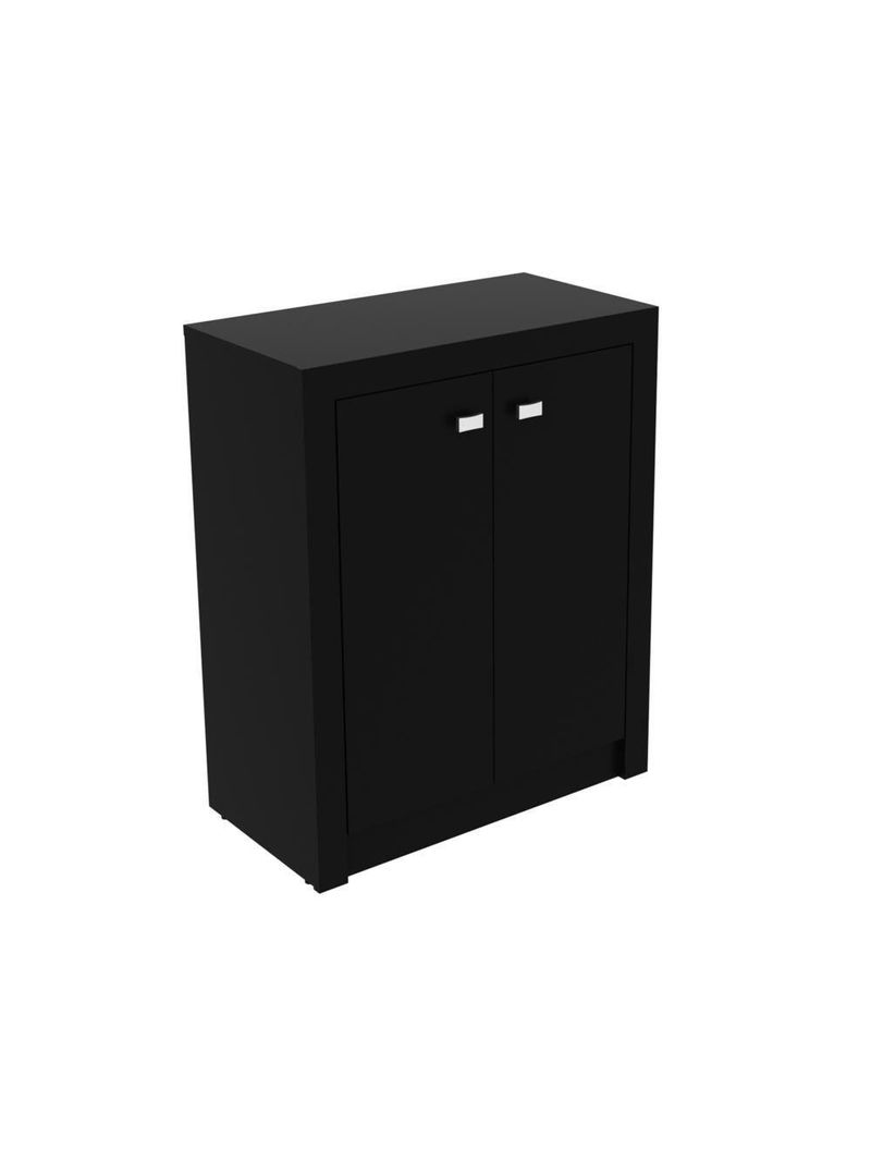 Balcão Escritório Com 2 Portas Multimóveis Vcr25013 Preto