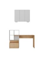 Conjunto Escritório Multimóveis Mp7007 Rustic/branco