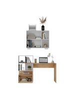 Conjunto Escritório Multimóveis Mp7007 Rustic/branco