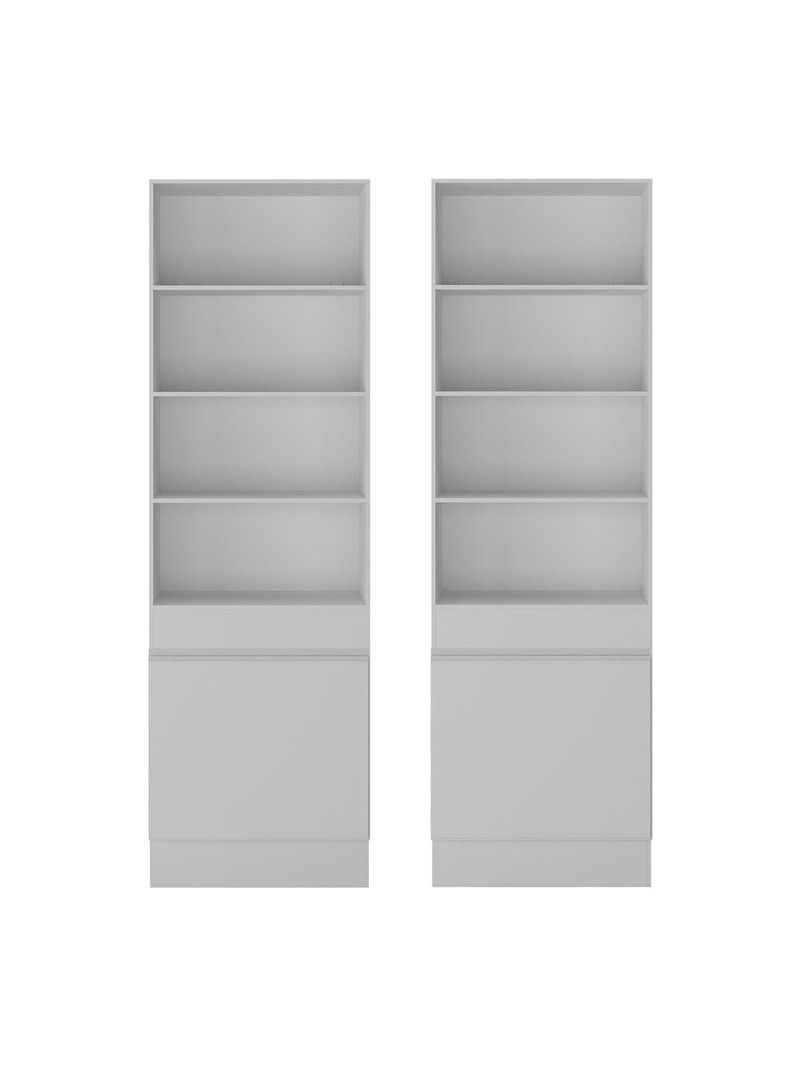 Armário/estante Escritório 2 Portas Multimóveis Mp7000 Branco Branco