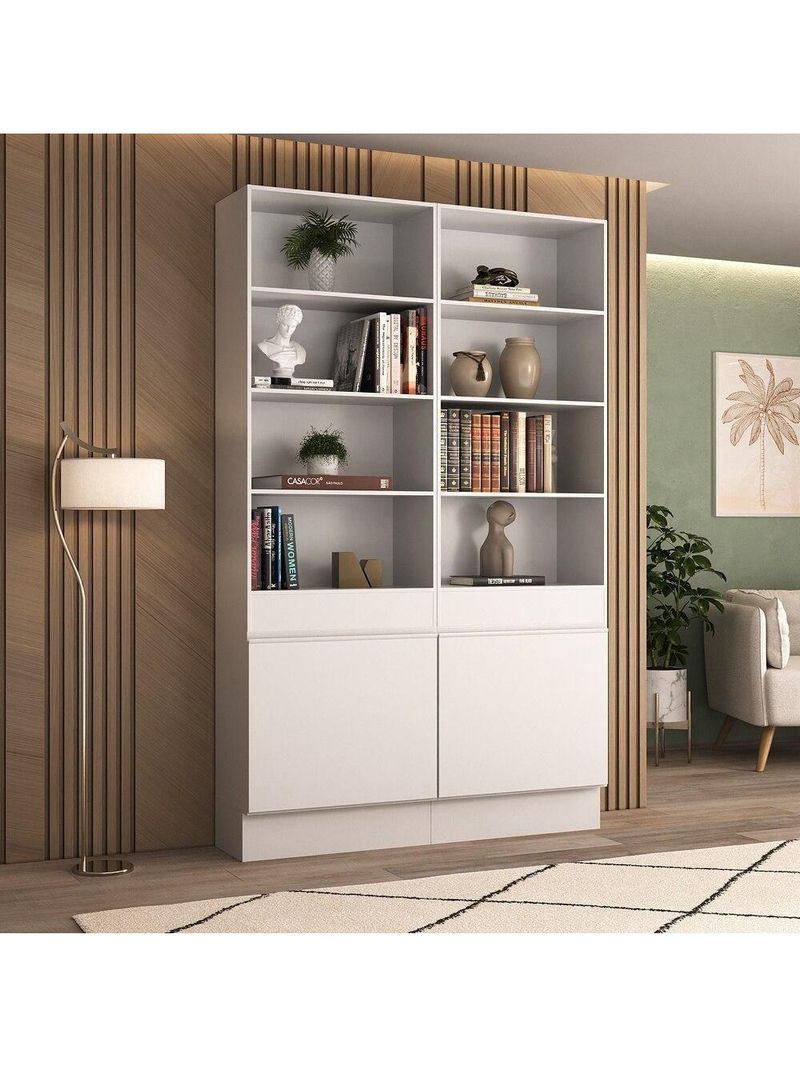 Armário/estante Escritório 2 Portas Multimóveis Mp7000 Branco Branco