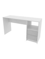 Escrivaninha-mesa Escritório 135,8cm 2 Gavetas E Nicho Multimóveis Cr25262 Branco Branco