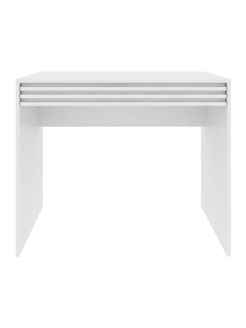 Escrivaninha-mesa Escritório 90cm Com 1 Gaveta Multimóveis Cr25261 Branco Branco