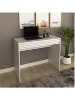 Escrivaninha-mesa Escritório 90cm Com 1 Gaveta Multimóveis Cr25261 Branco Branco