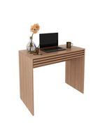 Escrivaninha-mesa Escritório 90cm Com 1 Gaveta Multimóveis Cr25261 Amêndoa Amêndoa