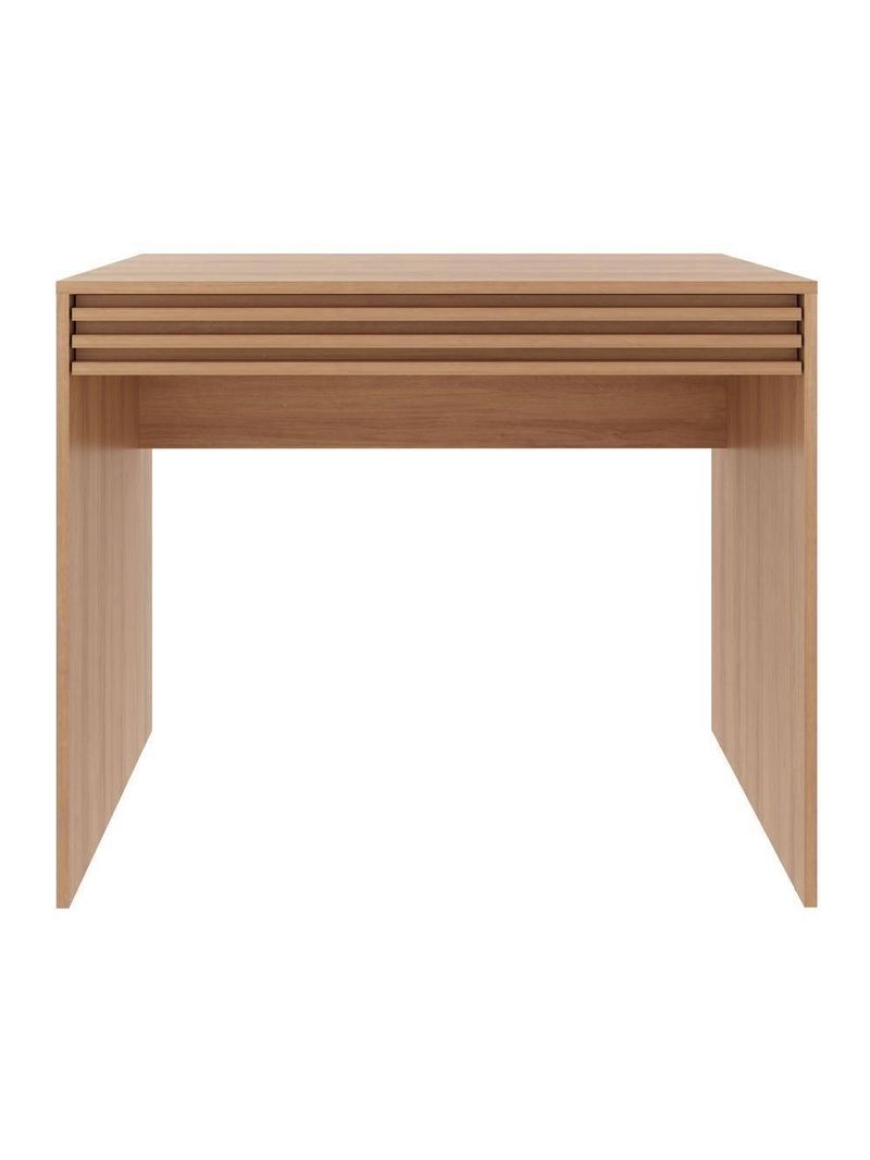 Escrivaninha-mesa Escritório 90cm Com 1 Gaveta Multimóveis Cr25261 Amêndoa Amêndoa