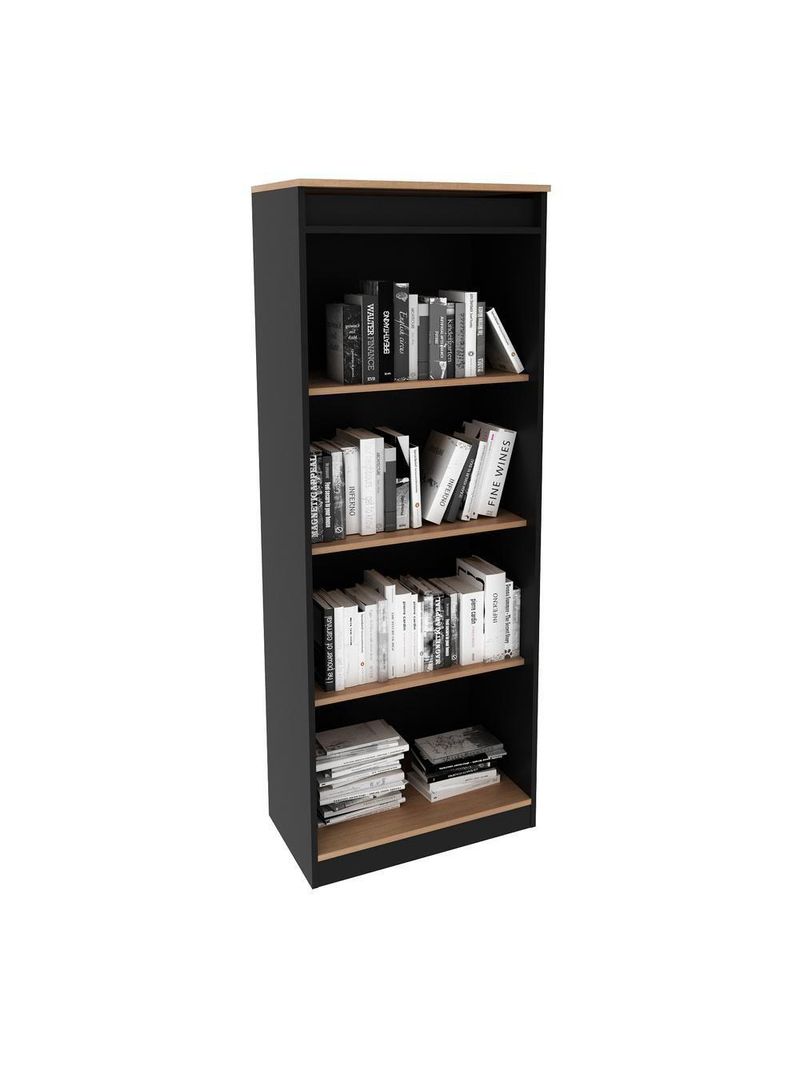 Estante Escritório 60 Cm Multimóveis Cr25047 Amêndoa-preto