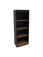 Estante Escritório 60 Cm Multimóveis Cr25047 Amêndoa-preto