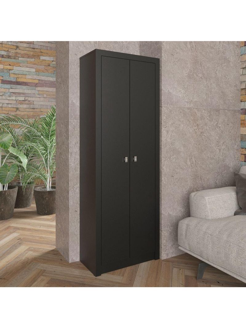 Armário Escritório Com 2 Portas Multimóveis Cr25015 Preto