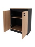 Balcão Escritório C/ Chave Multimóveis Cr25046 Amêndoa-preto