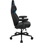 Cadeira Gamer Core Smart Racer em Couro Sintético com Suporte Lombar Automático Azul-preta